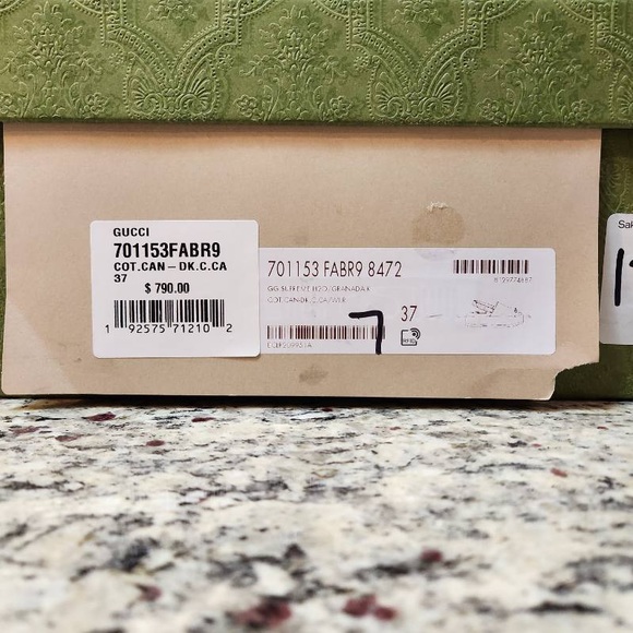 NEW Gucci Supreme Pink Monogram Coated Canvas & Leather Platform Sandal Size 37 - Picture 2 of 12